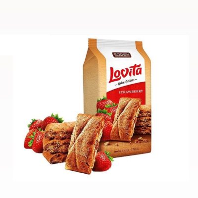 کوکی لاویتا روشن با مغز توت فرنگی 168 گرم Roshen lovita